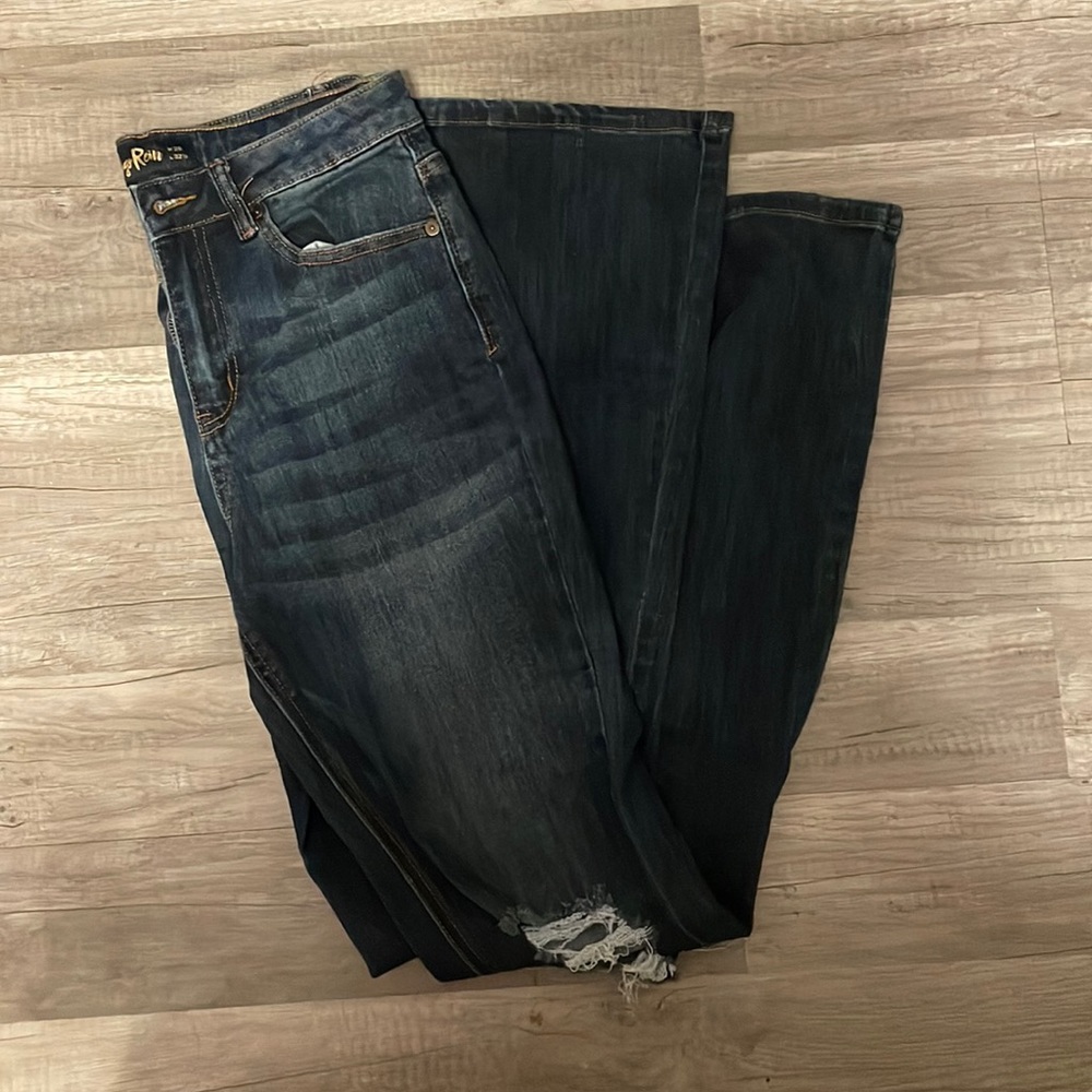 Indigo rein flare jeans